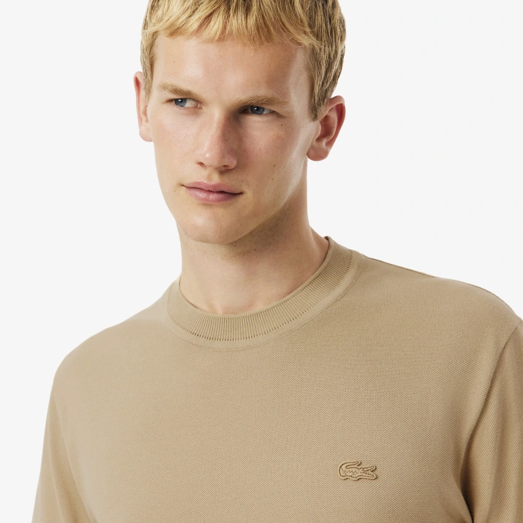 Мужская хлопковая Футболка Lacoste Classic Fit