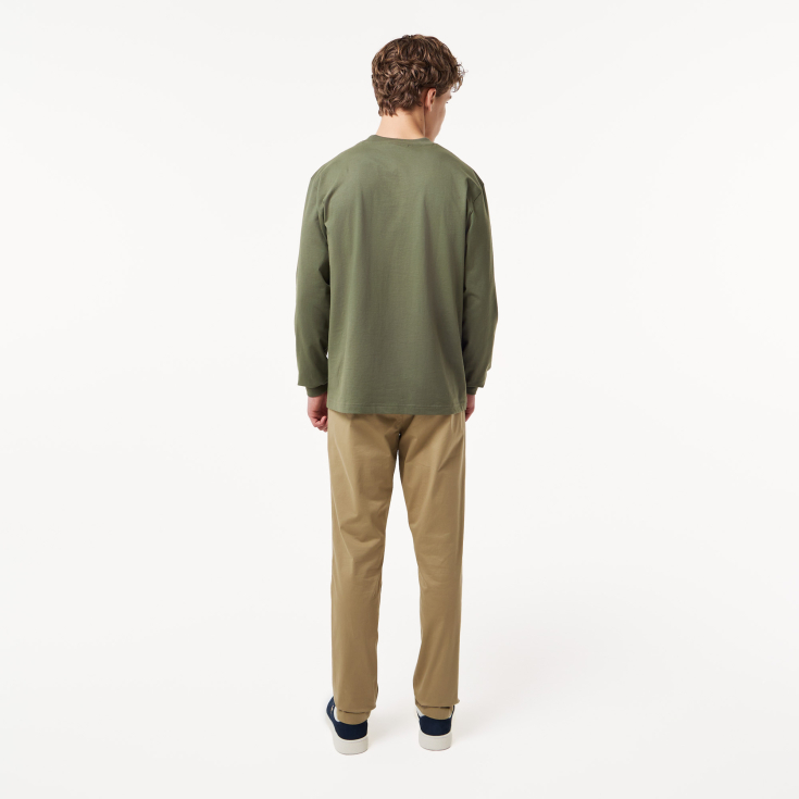Мужской лонгслив Lacoste из хлопка