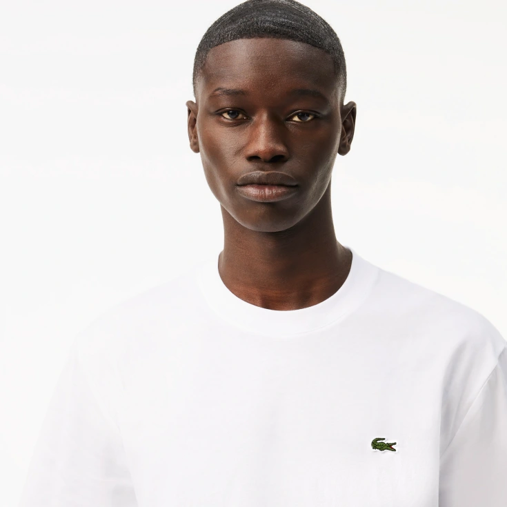 Мужская хлопковая Футболка Lacoste с коротким рукавом