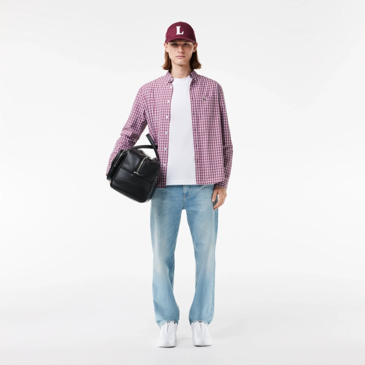 Мужская хлопковая Футболка Lacoste с коротким рукавом