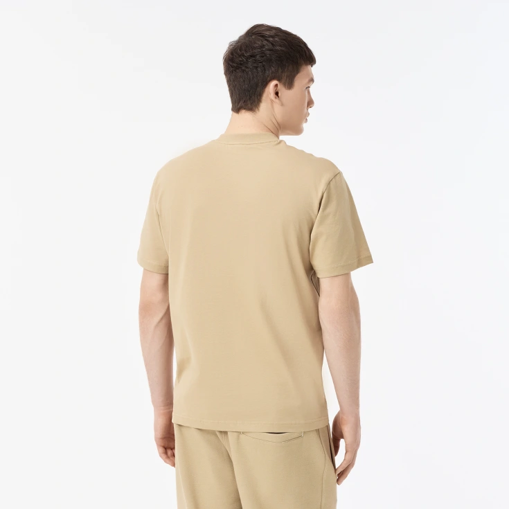 Мужская хлопковая футболка Lacoste с коротким рукавом