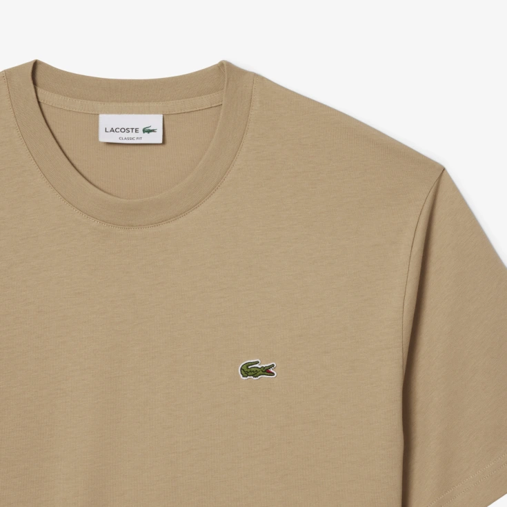 Мужская хлопковая футболка Lacoste с коротким рукавом