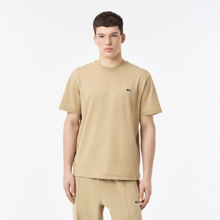 Мужская хлопковая футболка Lacoste с коротким рукавом