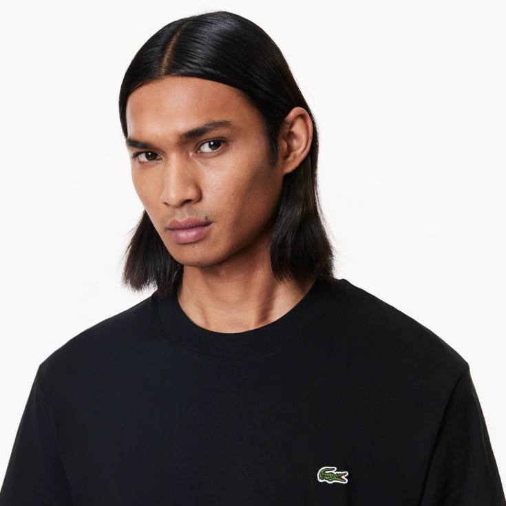 Мужская хлопковая Футболка Lacoste с коротким рукавом