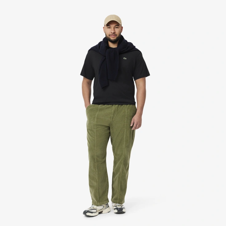 Мужская хлопковая Футболка Lacoste с коротким рукавом