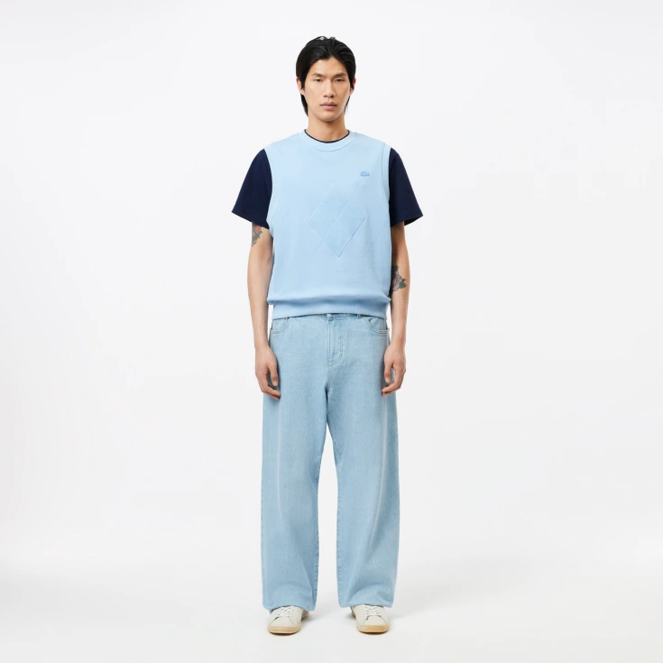 Мужская хлопковая футболка Lacoste с коротким рукавом