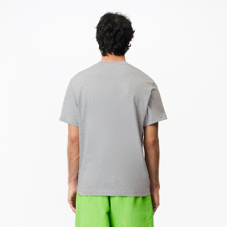 Мужская хлопковая футболка Lacoste с коротким рукавом