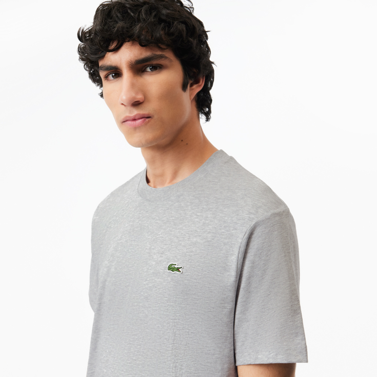 Мужская хлопковая футболка Lacoste с коротким рукавом