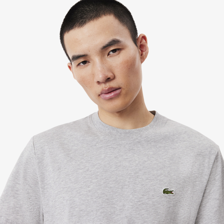 Мужская хлопковая футболка Lacoste с коротким рукавом