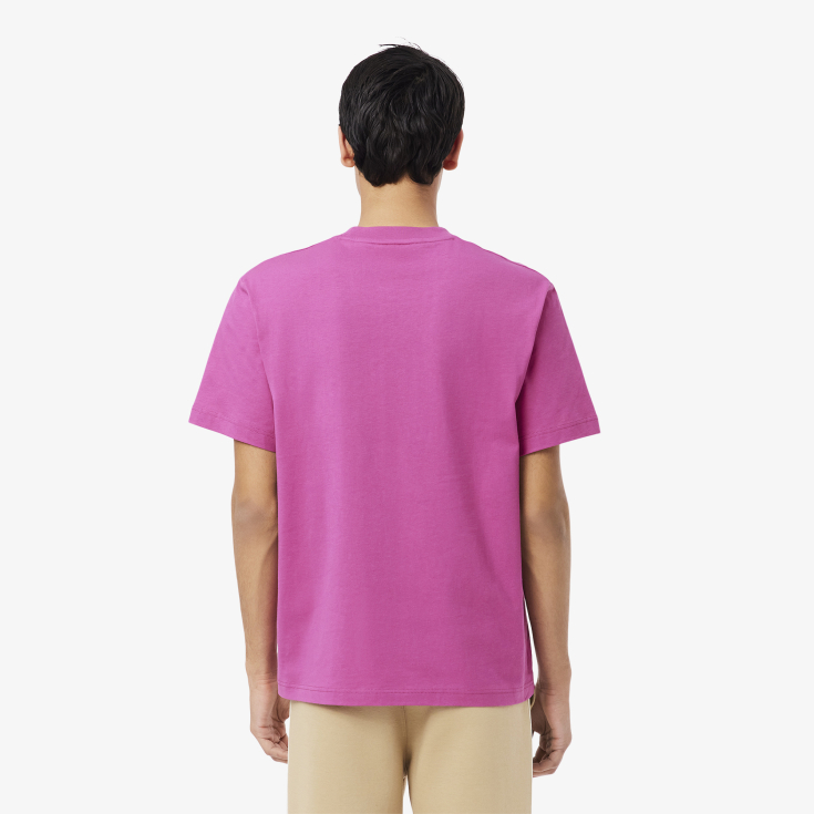 Мужская хлопковая футболка Lacoste с коротким рукавом