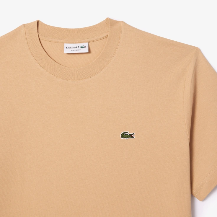 Мужская хлопковая футболка Lacoste с коротким рукавом