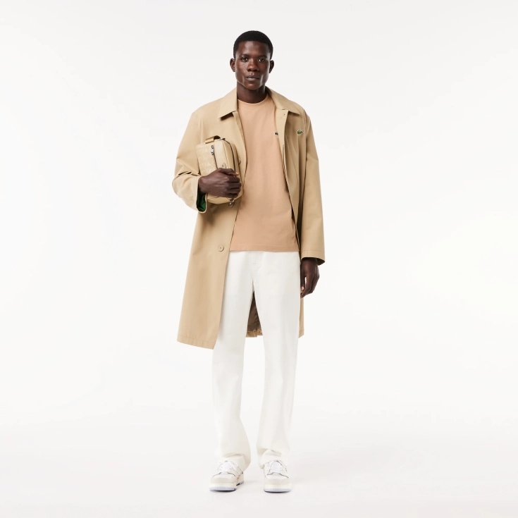 Мужская хлопковая футболка Lacoste с коротким рукавом