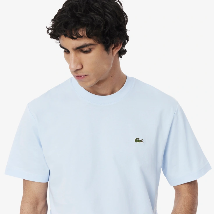 Мужская хлопковая футболка Lacoste с коротким рукавом