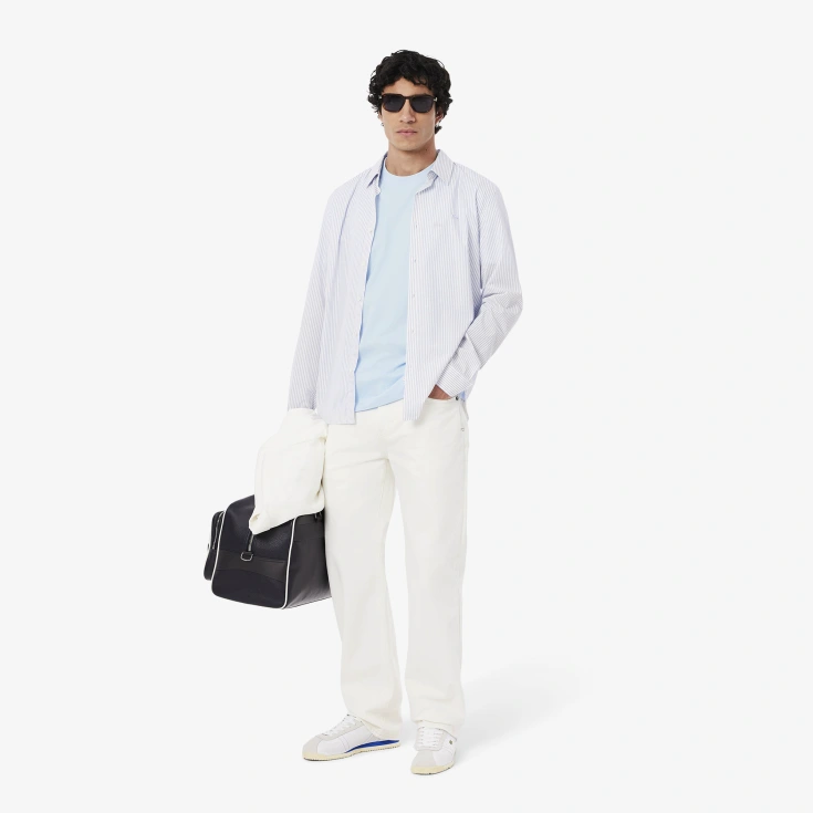 Мужская хлопковая футболка Lacoste с коротким рукавом