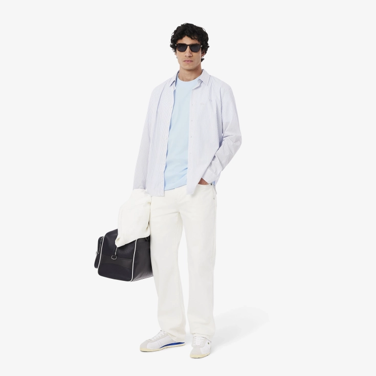 Мужская хлопковая футболка Lacoste с коротким рукавом