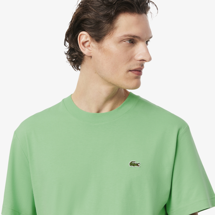 Мужская хлопковая футболка Lacoste с коротким рукавом
