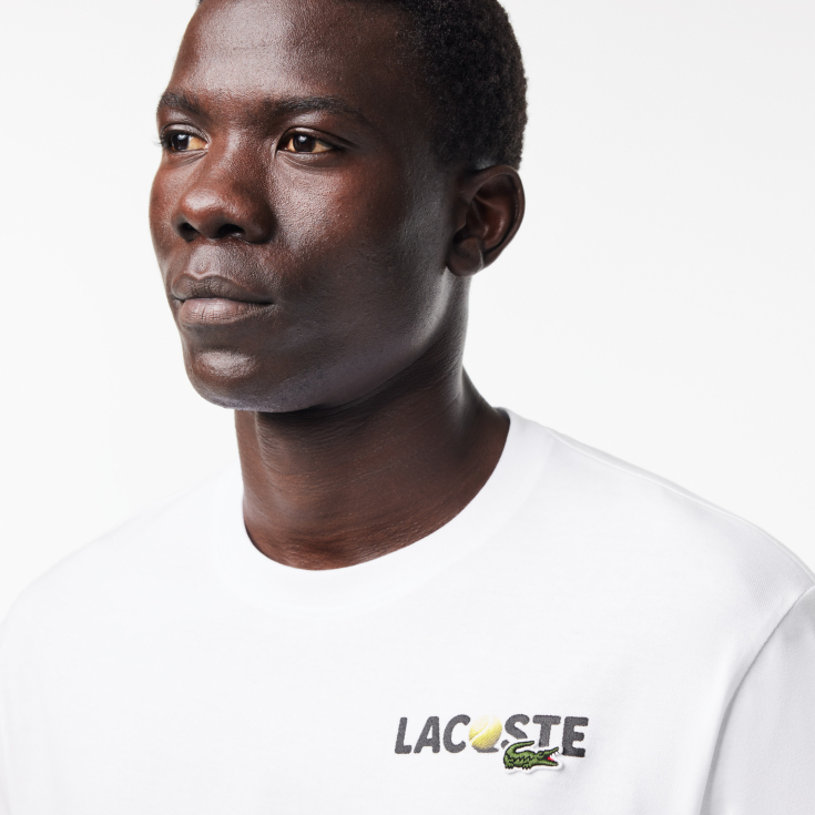 Мужская Футболка Lacoste из плотного хлопка