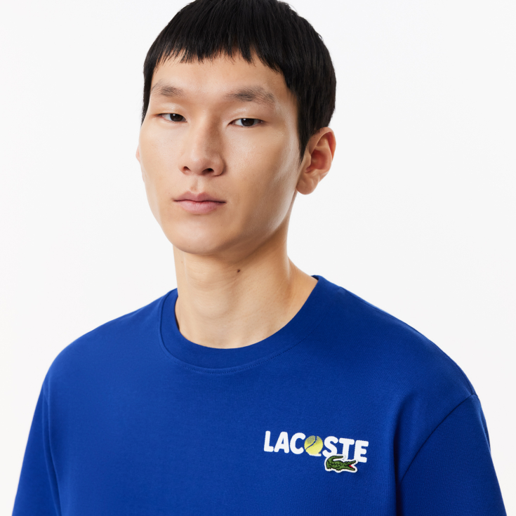 Мужская Футболка Lacoste из плотного хлопка