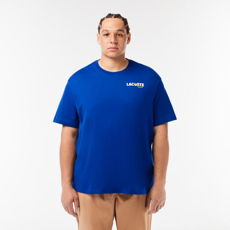 Мужская Футболка Lacoste из плотного хлопка