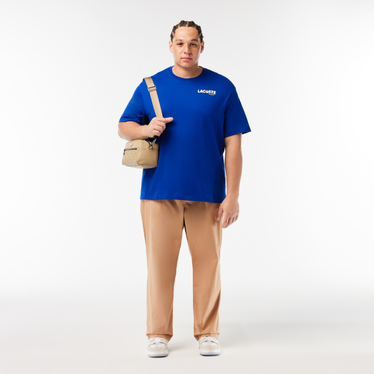 Мужская Футболка Lacoste из плотного хлопка