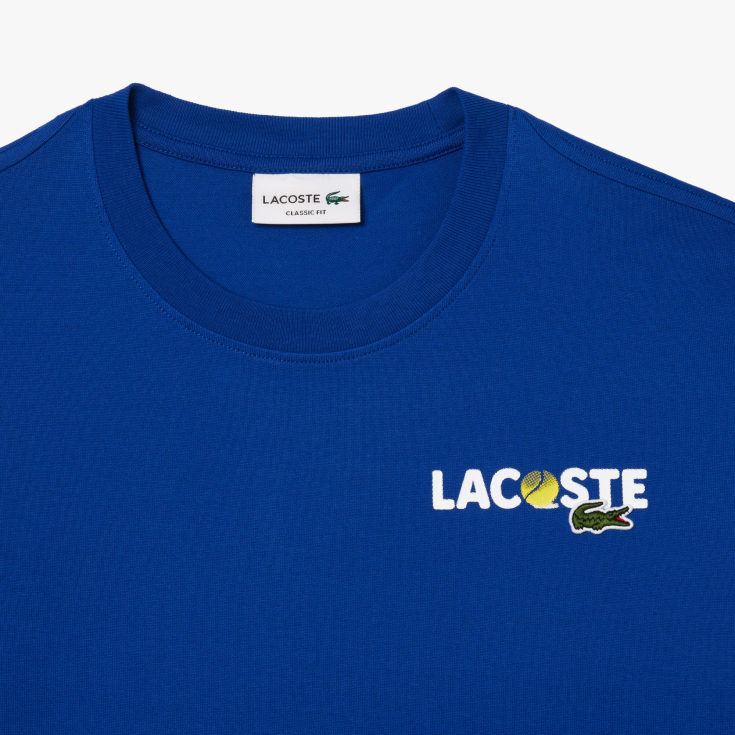 Мужская Футболка Lacoste из плотного хлопка