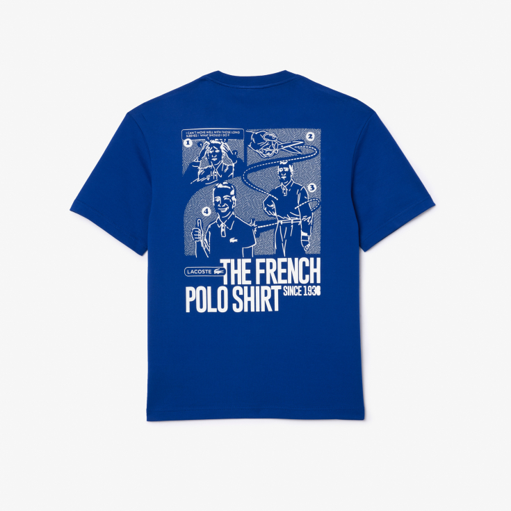 Мужская Футболка Lacoste из плотного хлопка