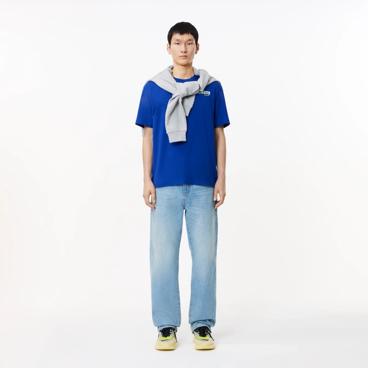 Мужская Футболка Lacoste из плотного хлопка