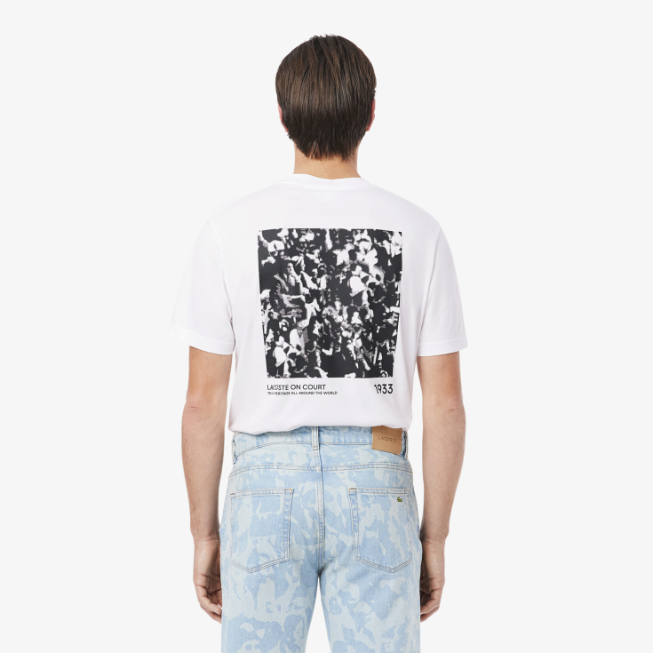 Мужская Футболка Lacoste из хлопка