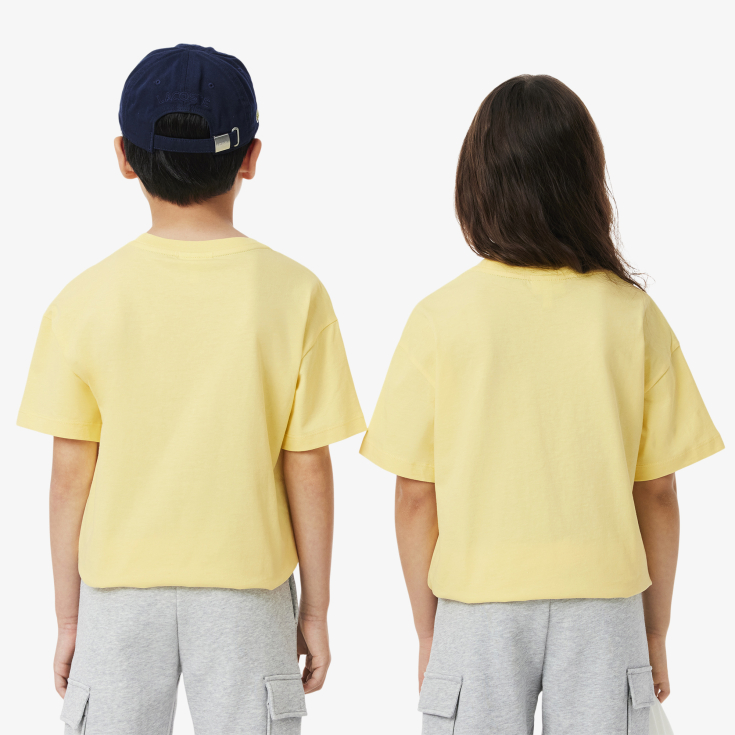 Детская Футболка Lacoste из хлопка с принтом