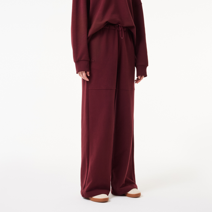 Женские прямые спортивные брюки Lacoste с высокой талией