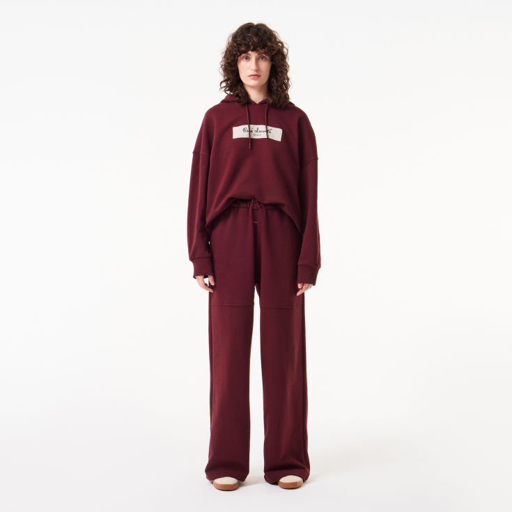 Женские прямые спортивные брюки Lacoste с высокой талией