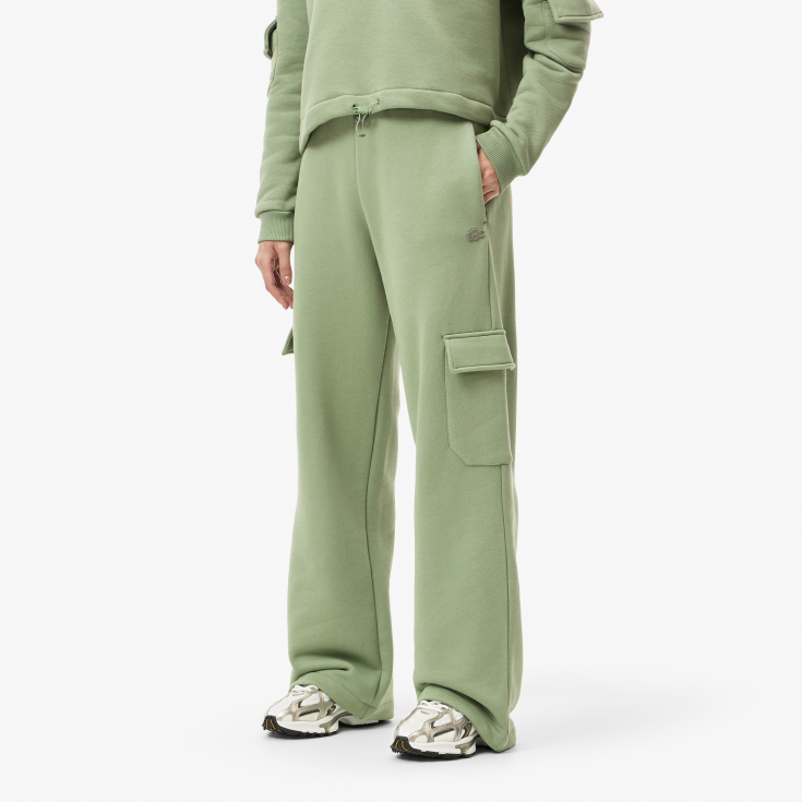 Женские хлопковые спортивные брюки Lacoste RELAXED FIT