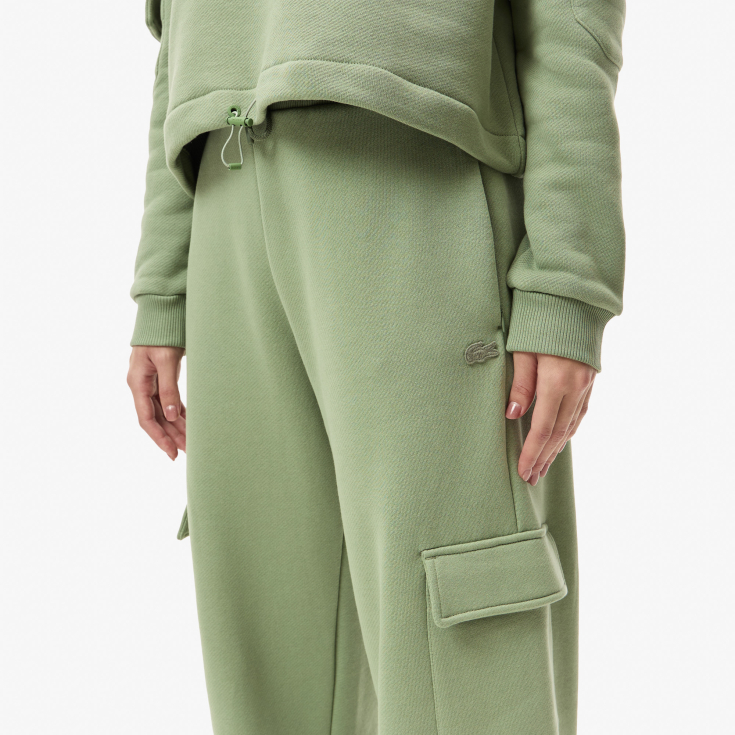 Женские хлопковые спортивные брюки Lacoste RELAXED FIT