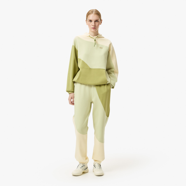 Женские хлопковые спортивные брюки Lacoste OVERSIZE FIT