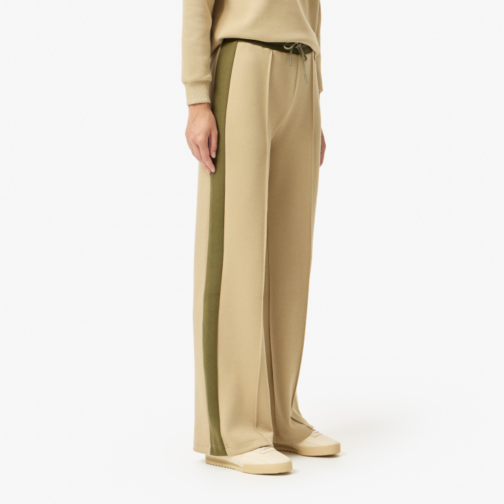 Женские хлопковые спортивные брюки Lacoste OVERSIZE FIT