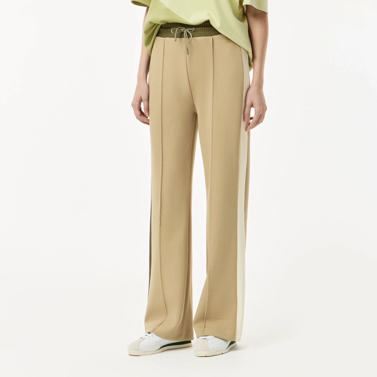 Женские хлопковые спортивные брюки Lacoste OVERSIZE FIT