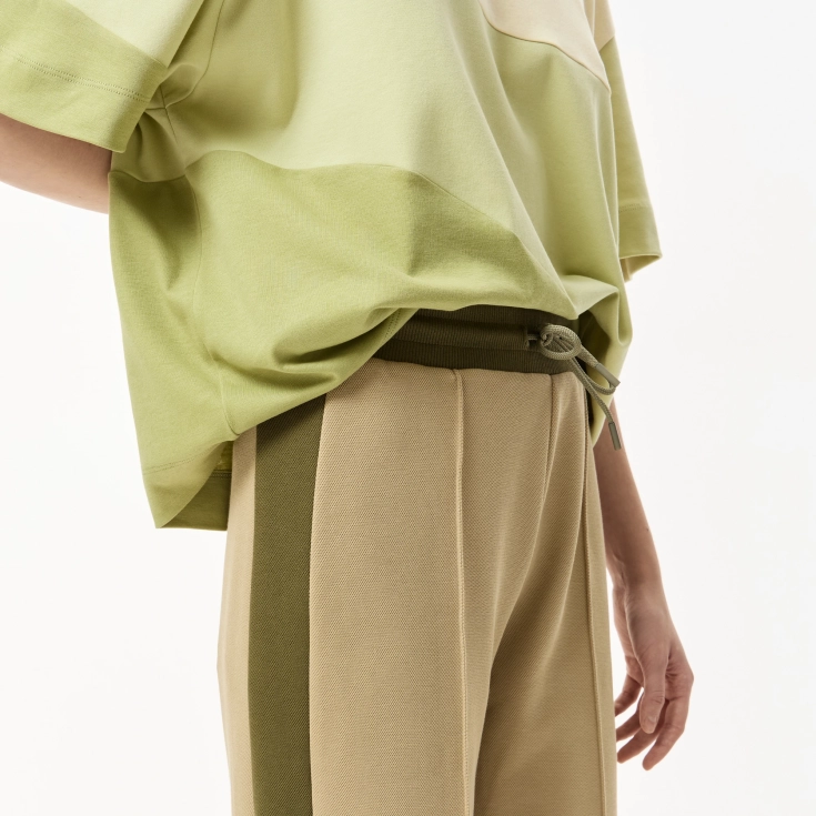 Женские хлопковые спортивные брюки Lacoste OVERSIZE FIT