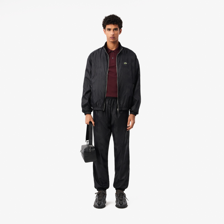 Мужские спортивные брюки Lacoste с орнаментом и эластичным поясом