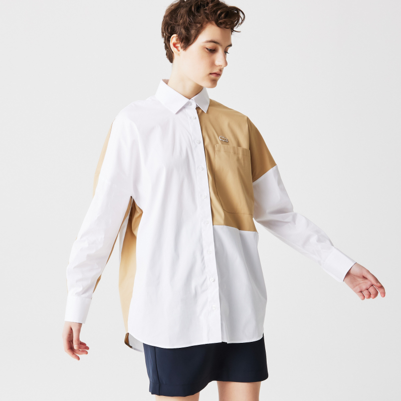 

Женская рубашка Lacoste Loose Fit, Белый