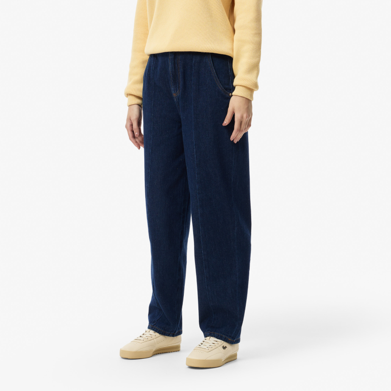 Женские джинсы Lacoste Relaxed Fit #HF2622 MK9-синий | Интернет