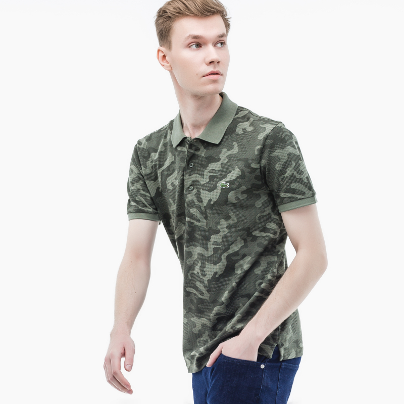 

Поло Lacoste Slim fit, Зеленый