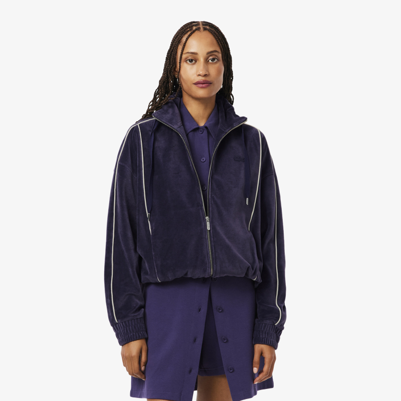 

Женская велюровая толстовка Lacoste, Фиолетовый