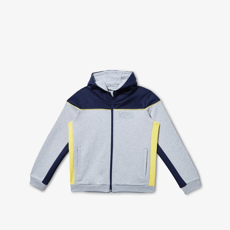 

Детская спортивная толстовка Lacoste на молнии, Серый