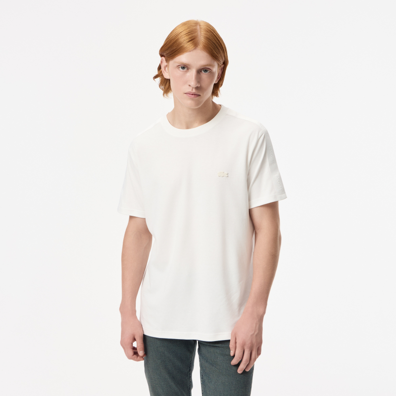 

Мужская футболка Lacoste из хлопка, Молочный