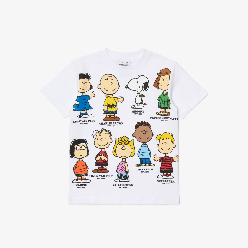 

Хлопковая футболка Lacoste X PEANUTS, Белый