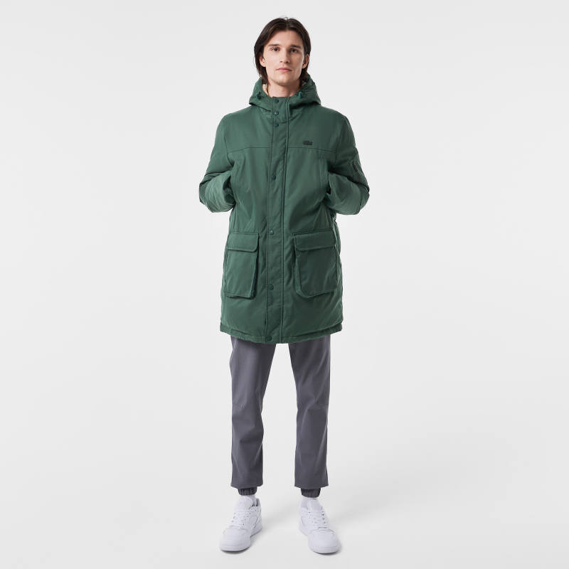 Мужская утеплённая парка Lacoste с капюшоном