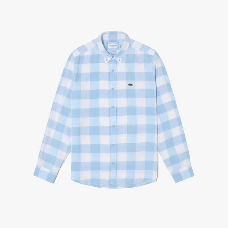 Мужская клетчатая рубашка Lacoste