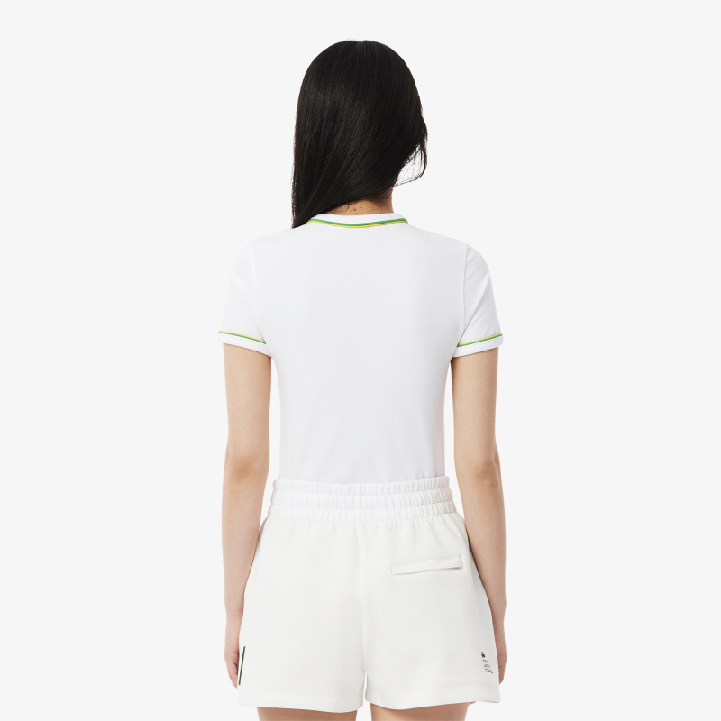 Женская хлопковая футболка Lacoste