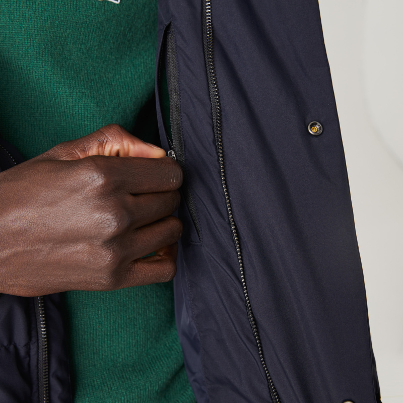 Мужской пуховик Lacoste с капюшоном