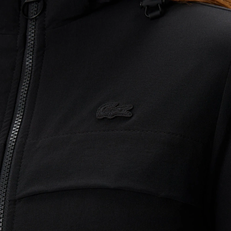 Женская утеплённая куртка-парка Lacoste с эластичным поясом